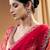 Crimson tassel earrings