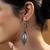 Forest leaf silver earrings