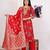 Vatican silk  printed  straight  kurti-pant-dupatta  set