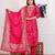 Vatican silk  printed  straight  kurti-pant-dupatta  set