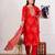 Vatican silk  printed  straight  kurti-pant-dupatta  set