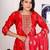 Vatican silk  printed  straight  kurti-pant-dupatta  set