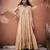 Beige embroidered modal silk anarkali