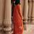 Rust embroidered chanderi anarkali