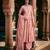 Pink embroidered silk anarkali