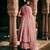 Pink embroidered silk anarkali