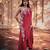 Rani-pink embroidered silk co ord sets