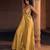Yellow embroidered jacquard jumpsuit