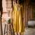 Yellow embroidered modal silk kurta set