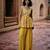 Yellow embroidered silk kurta set