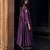 Purple embroidered modal silk anarkali
