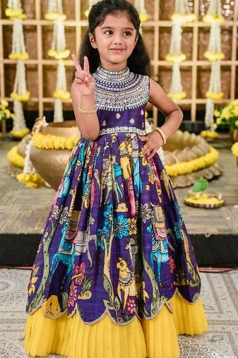 Trendy Chinon Silk Embroidery Sequins Work  Navy Blue Readymade Gown