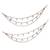 Pleasing 3 string long chain gold plated combo set of 2 pearl ear-chain(kaanchain) for women