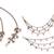 Marvellous 3 string long chain gold plated combo set of 2 pearl ear-chain(kaanchain) for women