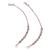 Traditional round shape long chain gold plated combo set of 2 ear-chain(kaanchain) for women