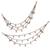 Marvellous 3 string long chain gold plated combo set of 2 pearl ear-chain(kaanchain) for women