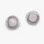 Pretty squire shape studded cz silver plated combo set of 2 stud earring for women
