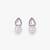 Fancy oval shape studded cz silver plated combo set of 2 stud earring for women