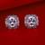 Splendid studded cz silver plated combo set of 2 stud earring for women
