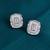 Attractive round mother pearl silver plated combo set of 2 stud earring for women