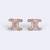 Excellent center studded cz silver and gold plated combo set of 2 stud earring for women