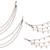 Inspired pearl 3 string gold plated combo set of 2 ear-chain(kaan chain) for women