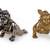 Lord krishna silver and gold plated combo set of 2 idol/murti home and office decorative gifting