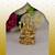 Lord ganesha and lord krishna gold plated combo set of 2 idol/murti home and office decorative gifting