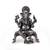 Lord ganesha and devi laxmi oxidised silver plated combo set of 2 idol/murti home and office decorative gifting