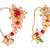 Oval shape gold plated combo set of 2 maharashtrian nosepin / nath without piercing for women and girls