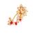 Oval shape gold plated combo set of 2 maharashtrian nosepin / nath without piercing for women and girls