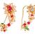 Oval shape gold plated combo set of 2 maharashtrian nosepin / nath without piercing for women and girls
