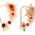 Oval shape gold plated combo set of 2 maharashtrian nosepin / nath without piercing for women and girls
