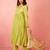 Vastramay womens mint green silk anarkali kurta set - sequin embroidered diwali wear