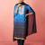 Vastramay women's blue muslin bandhani kurta set with straight pants & dupatta - wedding special