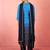 Vastramay women's blue muslin bandhani kurta set with straight pants & dupatta - wedding special