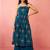 Vastramay women's blue chinon sequin anarkali set with palazzo & dupatta - wedding special