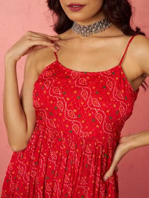 wored chinon sequin anarkali set with palazzo & dupatta - bridal special 2