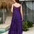 Women Gorgeous Ikat Printed and Silk Blend Fabric with Flared Gown Dress
