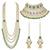 Gold-plated traditional ethnic indian kundan bridal set for women