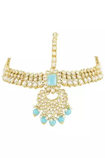 Traditional ethnic indian kundan dulhan bridal jewellery set for women 