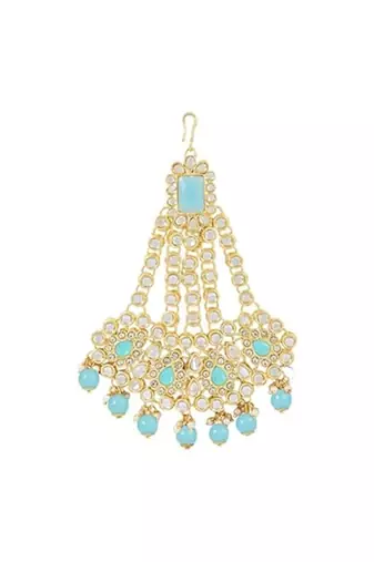 Traditional ethnic indian kundan dulhan bridal jewellery set for women 