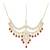 Wedding collection traditional gold plated pearl & kundan bridal jewellery set for women (maroon)