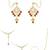 Wedding collection traditional ethnic gold plated pearl & kundan bridal jewellery set for women