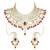 Wedding collection traditional ethnic gold plated pearl & kundan bridal jewellery set for women