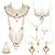 Wedding collection traditional ethnic gold plated pearl & kundan bridal jewellery set for women