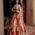 multicolor Floral embroidered silk Lehenga