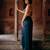 blue plain silk Lehenga With Embroidered Jacket