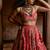 pink Floral printed silk Lehenga