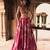 pink Floral printed silk Lehenga